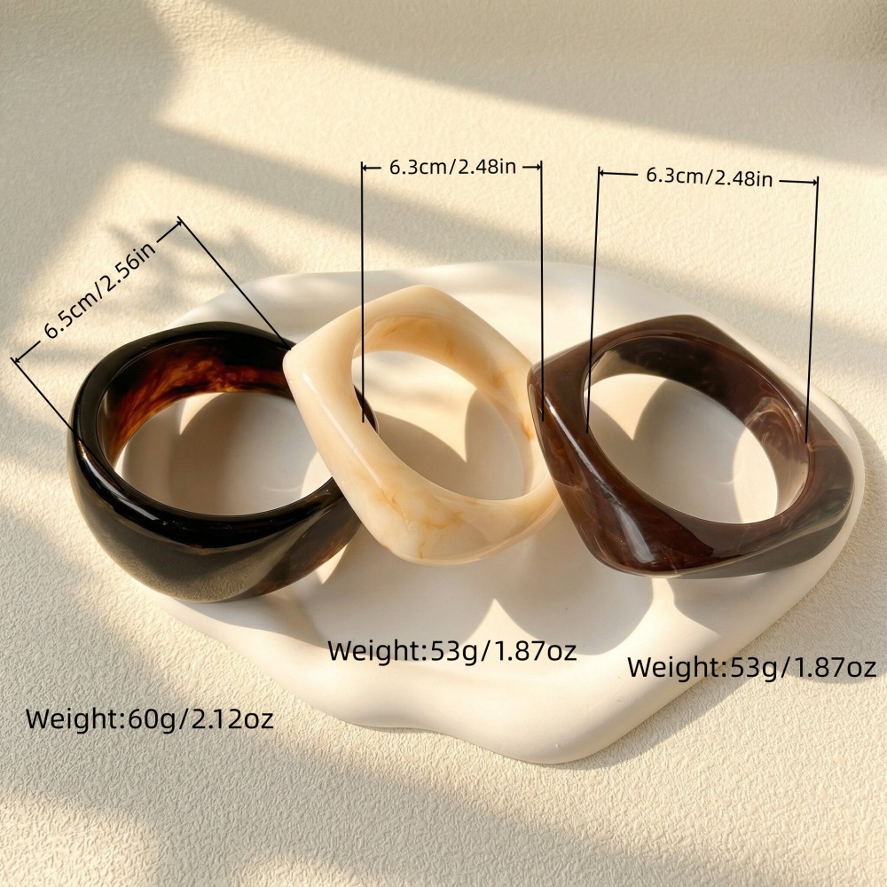 Bracelets Pour Femmes En Résine À Dégradé De Couleurs Image4