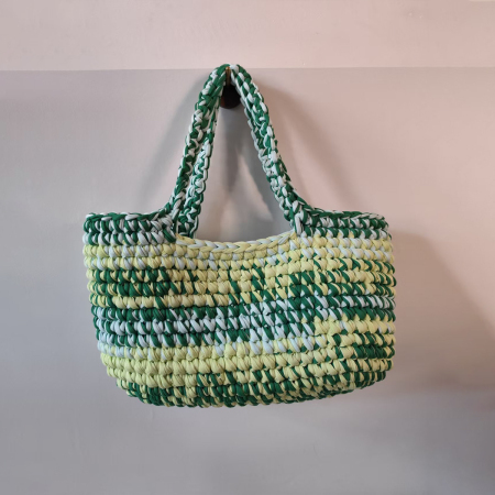 Sac fourre-tout femme tissé multicolore style vacances
