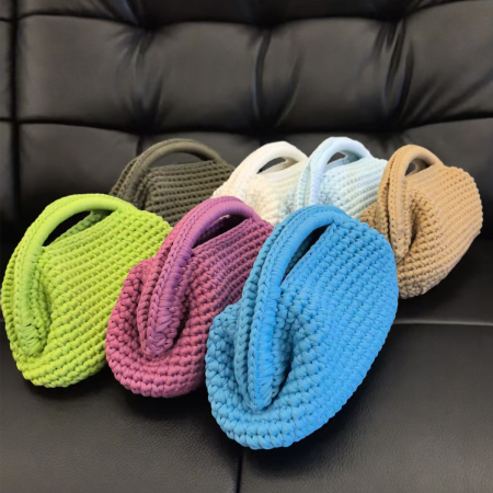 Sac à oreiller tissé uni style vacances pour femme