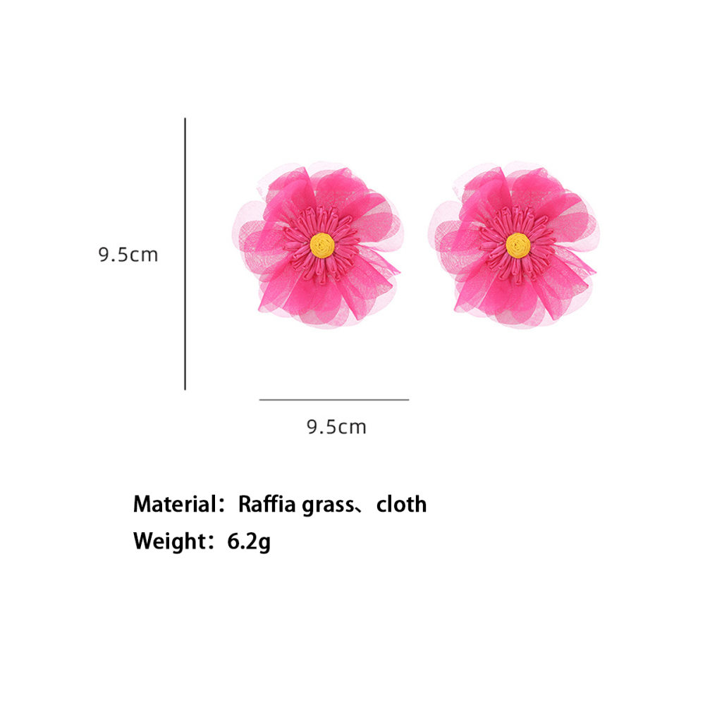Boucles D'Oreilles Puces Pour Femmes, Collection Romantique, Motif Floral.
