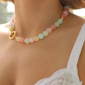 Colliers De Perles Pour Femmes De La Collection Simple Series Sweet Glaze Beads h5 Image2