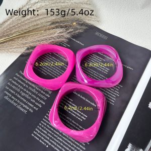 Bracelets Pour Femmes En Résine À Dégradé De Couleurs h5 Image4