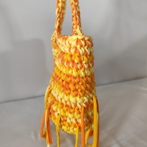 Sac Fourre-Tout Tissé Multicolore Style Vacances Pour Femme h5 Image5