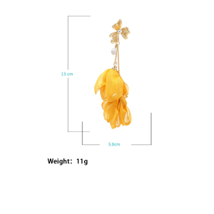 Boucles D'Oreilles Pendantes Pour Femme, Motif Floral Romantique h5
