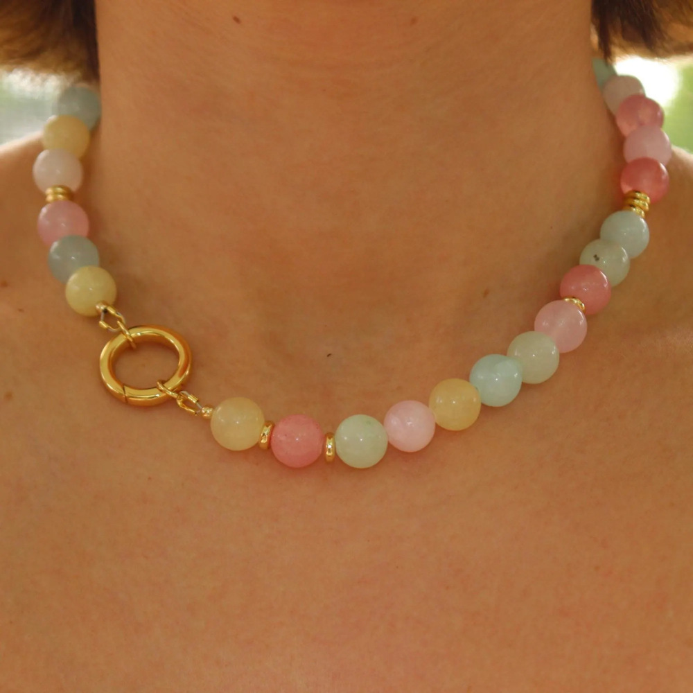 Colliers De Perles Pour Femmes De La Collection Simple Series Sweet Glaze Beads Image3