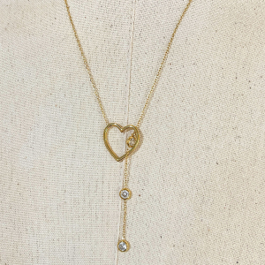 Colliers Pendentifs Pour Femmes En Forme De Cœur Simple, En Acier Inoxydable Étanche, Couleur Or Et Zircon. h5