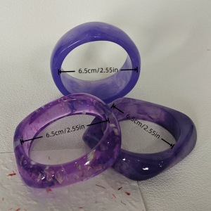 Bracelets Pour Femmes En Résine Transparente À Dégradé De Couleurs h5 Image3