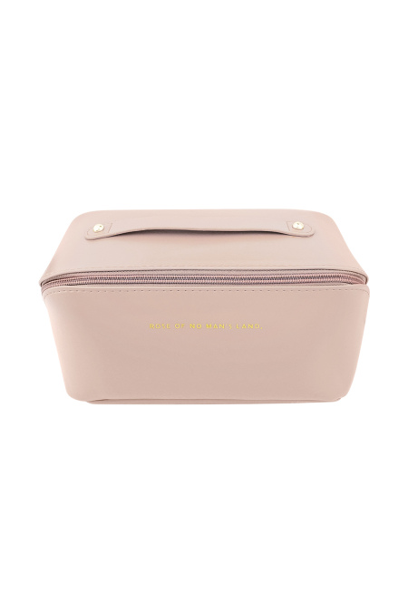 Trousse de maquillage basique en cuir PU - grande