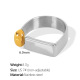 JZ42 Meiwei 7 # bague réglable en argent et or Image3