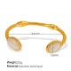 Bracelet en or et opale blanche SZ172