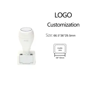 1 Tampon En Plastique À Logo À Personnaliser (3 Flacons D'Encre Inclus) h5