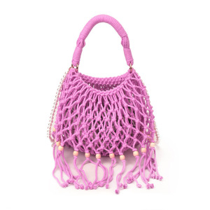 Sacs De Plage Ajourés À Franges Et Perles h5