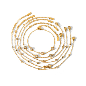 1 Pièce De Bracelet De Cheville Exquis Et À La Mode En Acier Inoxydable Plaqué Or  Avec Numéro De Cœur En Zircon Pour Femme À Porter Au Quotidien h5 