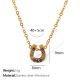 Collier en or et diamants colorés XL216 Image2