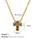 Collier en or et diamants colorés XL218 Image4