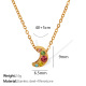 Collier en or et diamants colorés XL219 Image5