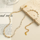 Collier en or et zirconium blanc XL293 Image2