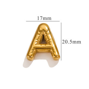 1 Paire De Pendentifs Pour Femme En Plaqué Or  Avec Lettres Simples De La Série Simple h5 Image2