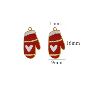 1 Paire De Pendentifs Unisexes En Acier Inoxydable Plaqué Or , Série Simple, Motif Dessin Animé Mignon h5 