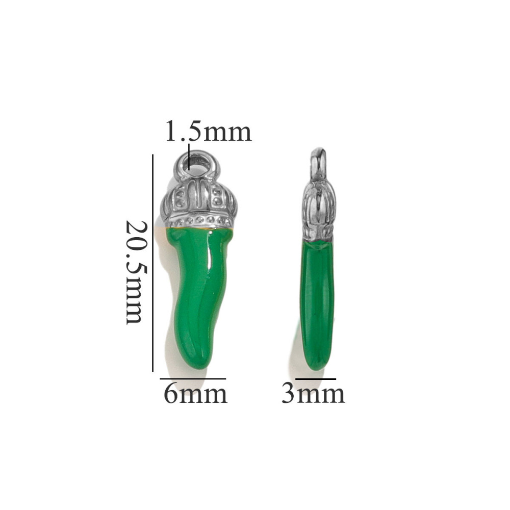 1 Paire De Pendentifs Pour Femme En Acier Inoxydable Plaqué Or , Série Simple, Style Décontracté 