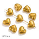 Coeur à trou droit brillant-or Image6