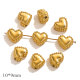 Coeur à trous parallèles en pointillés - Or Image9