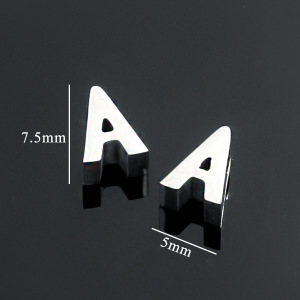 1 Paire De Pendentifs Unisexes À Lettres Décontractées De La Série Simple h5 Image2