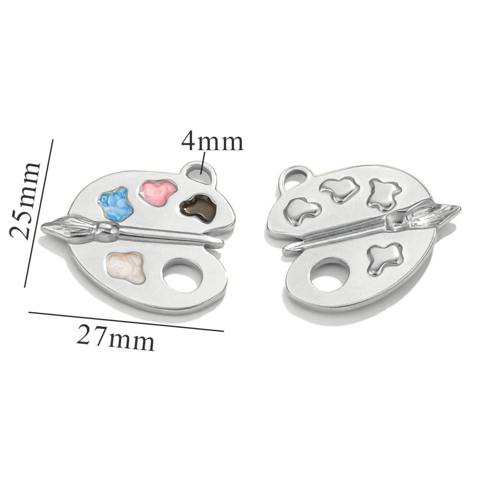 1 Paire De Pendentifs Pour Femme En Forme De Cœur, Série Simple, Plaqués Or  