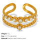 JZ67 Meiwei 7 # bague réglable en or perle blanche Image5