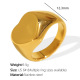 JZ113 Meiwei 6# bague en or