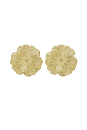 Boucles D'oreilles Folie Florale - Doré h5 Image2
