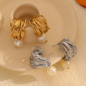 1 Paire De Boucles D'Oreilles Pendantes Plaquées Or, Collection Rétro Classique Pour Femme h5