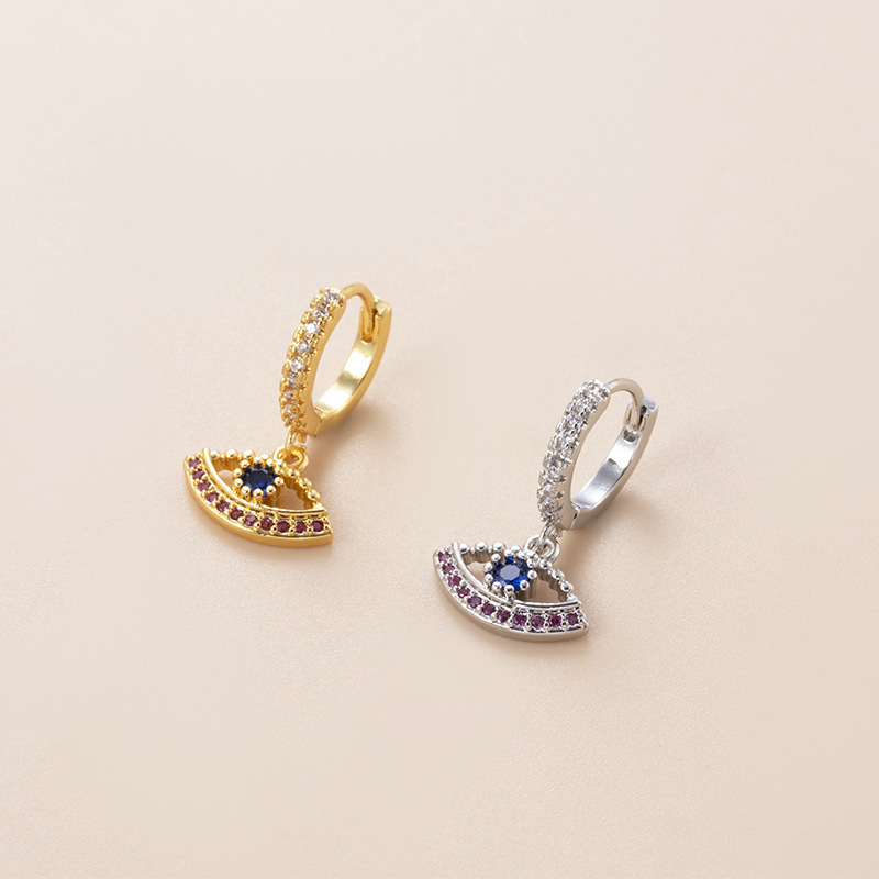 Boucles D'Oreilles Piercing Femme Simple Series Classic Animal En Acier Titane Sans Placage, Ornées De Zircon. h5Image2