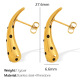 Boucles d'oreilles en or et diamants noirs EH794 Image3