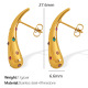 Boucles d'oreilles en or et diamants colorés EH794 Image2