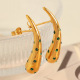Boucles d'oreilles en or diamant vert EH794 Image4