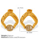 Boucles d'oreilles dorées strass EH540 Image5