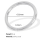 Bracelet moyen en argent SZ95 Image4