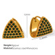 Boucles d'oreilles en or diamant vert EH703 Image4