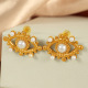 Boucles d'oreilles en or perle blanche EH705 