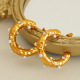 Boucles d'oreilles en or perles blanches et diamants EH717 