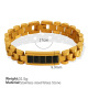 Bracelet or pierre noire SL63 Image3