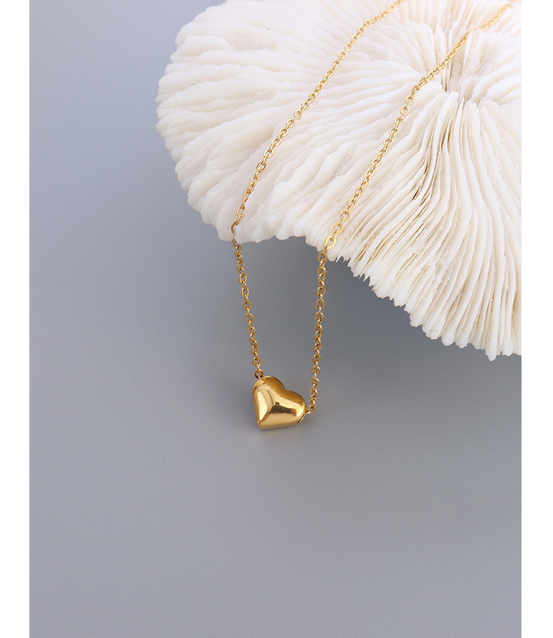 Colliers Pendentifs Pour Femmes En Acier Inoxydable Étanche, Forme De Goutte Classique, Collection Simple Series