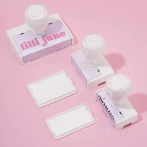 1 Tampon En Plastique À Logo À Personnaliser (3 Flacons D'Encre Inclus) h5 Image4