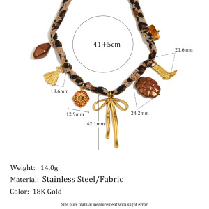 Collier Pendentif Femme Rétro En Forme De Cœur Et Cerise, En Acier Inoxydable Étanche Couleur Or (1 Pièce) h5 