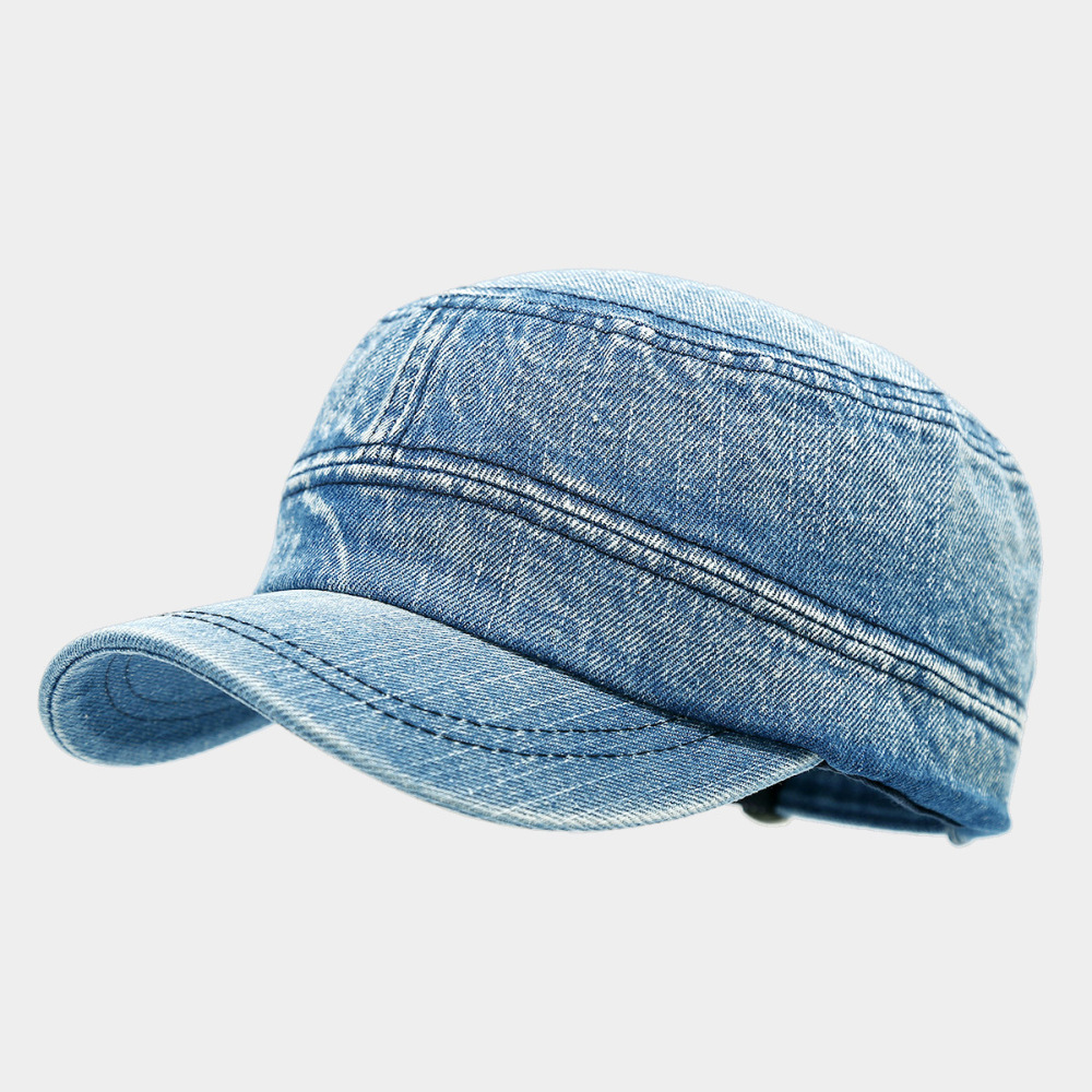 Casquette De Baseball Femme En Denim Dégradé Décontracté