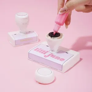 1 Tampon En Plastique À Logo À Personnaliser (3 Flacons D'Encre Inclus) h5 Image3