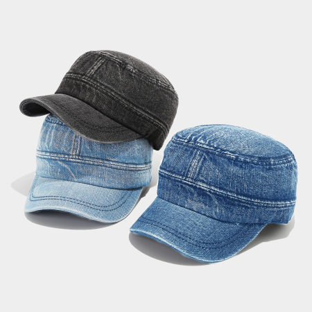 Casquette de baseball femme en denim dégradé décontracté 2
