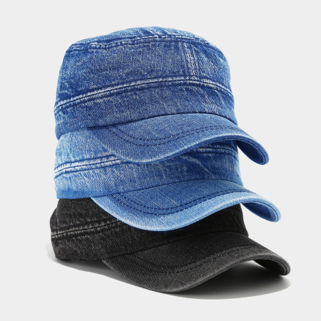 Casquette de baseball femme en denim dégradé décontracté