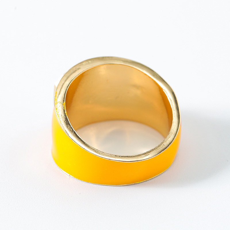 Bague Simple Pour Femme, Série Luxueuse, Style Rétro, En Alliage De Couleurs Mélangées Image5